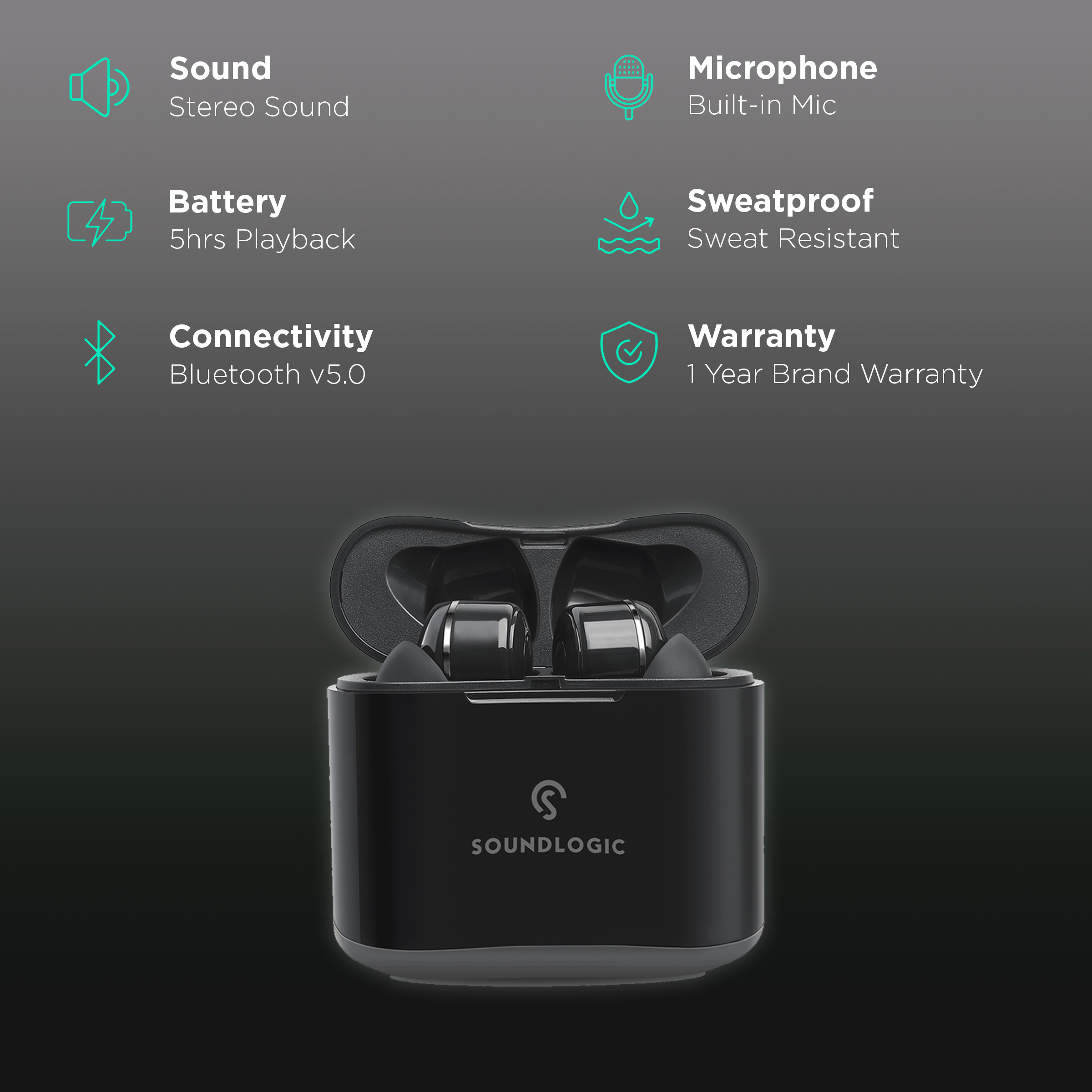 Soundlogic true wireless discount earbuds